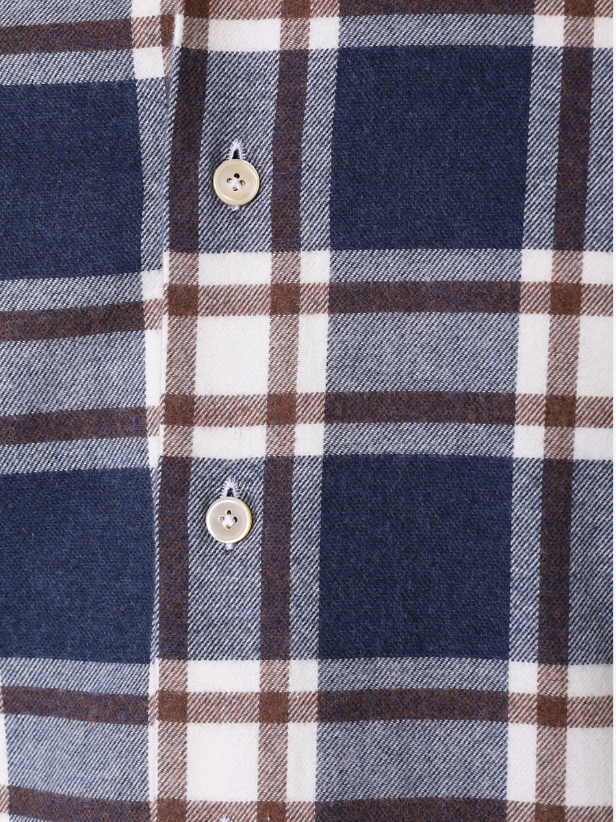 Рубашка Slim Fit хлопковая ALESSANDRO GHERARDI BR1L-2G-7T 7152 620, размер 56, цвет синий - фото 5