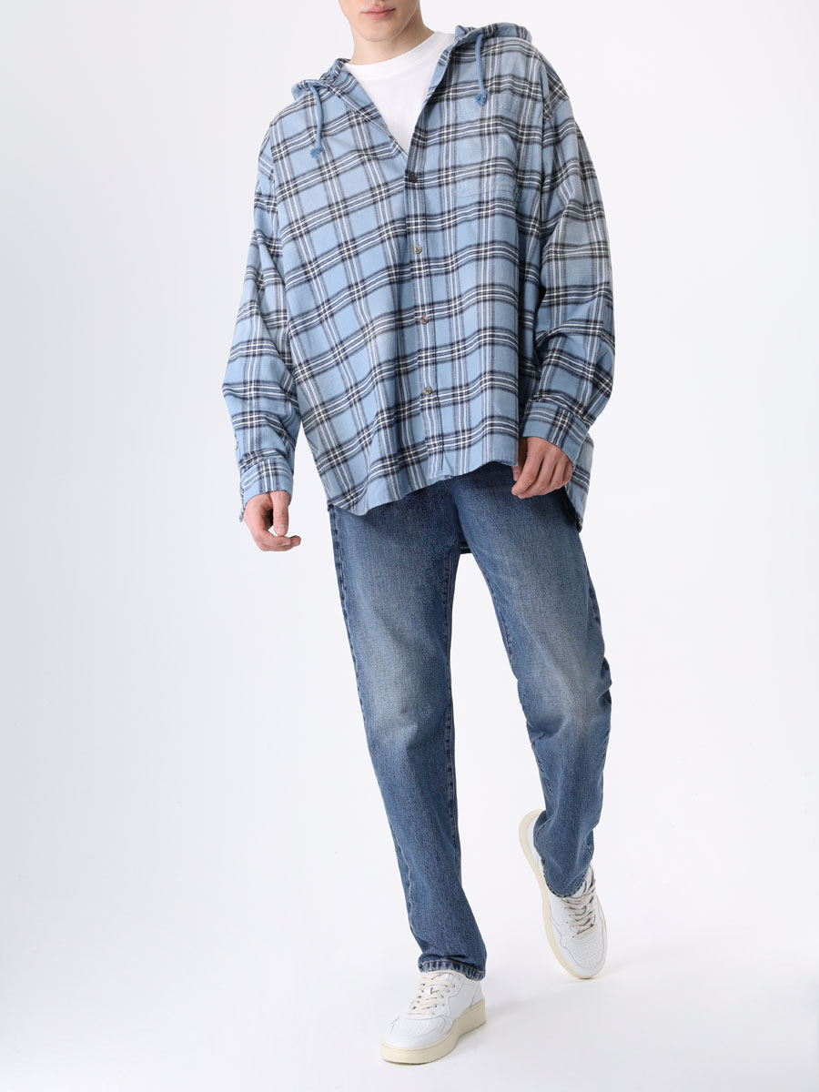 Джинсы Slim Fit хлопковые 3X1 31-M25B17-DR1137 Синий  Фото 2