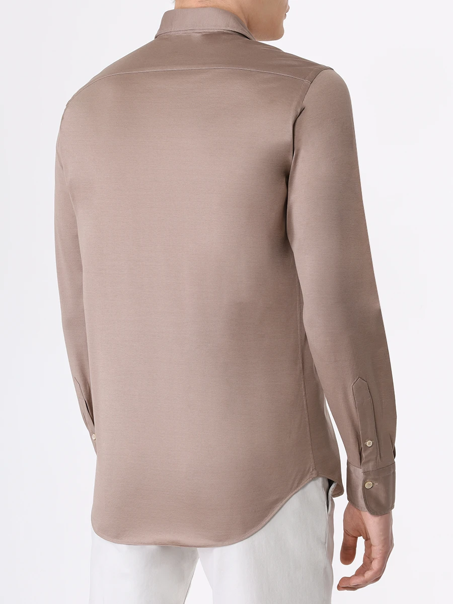 Рубашка Regular Fit хлопковая ALESSANDRO GHERARDI JERSEY 7169 820, размер 60, цвет коричневый - фото 3