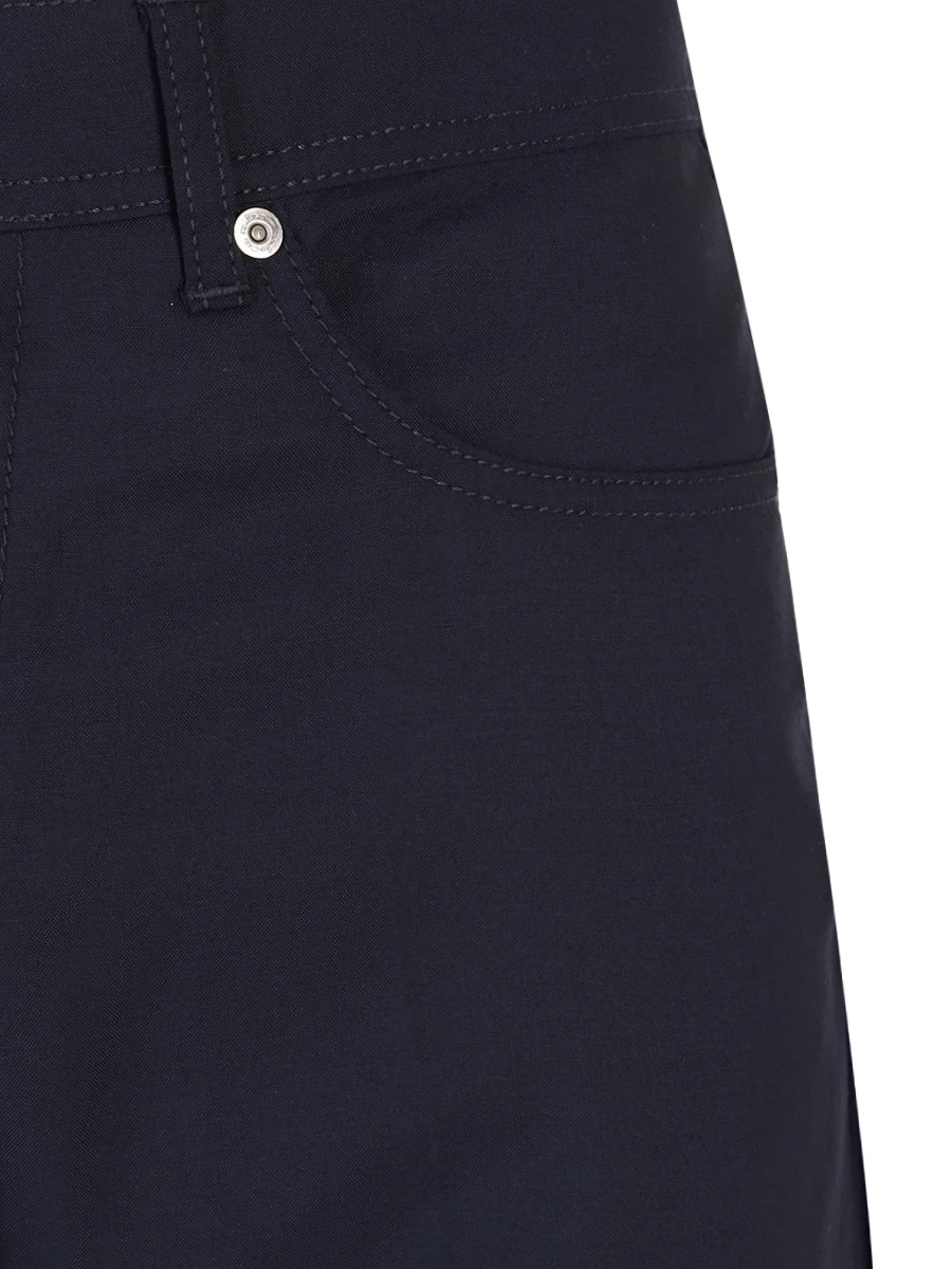 Шорты из шерсти KITON 8G15 ш Синий  Фото 3