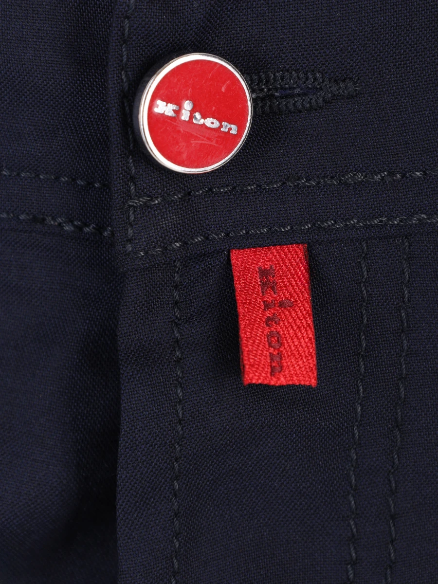 Шорты из шерсти KITON 8G15 ш Синий  Фото 4