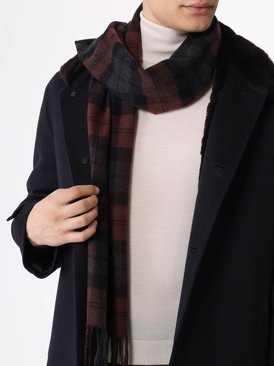 Шарф кашемировый CESARE GATTI 814/55/1 Бордовый  Фото 2