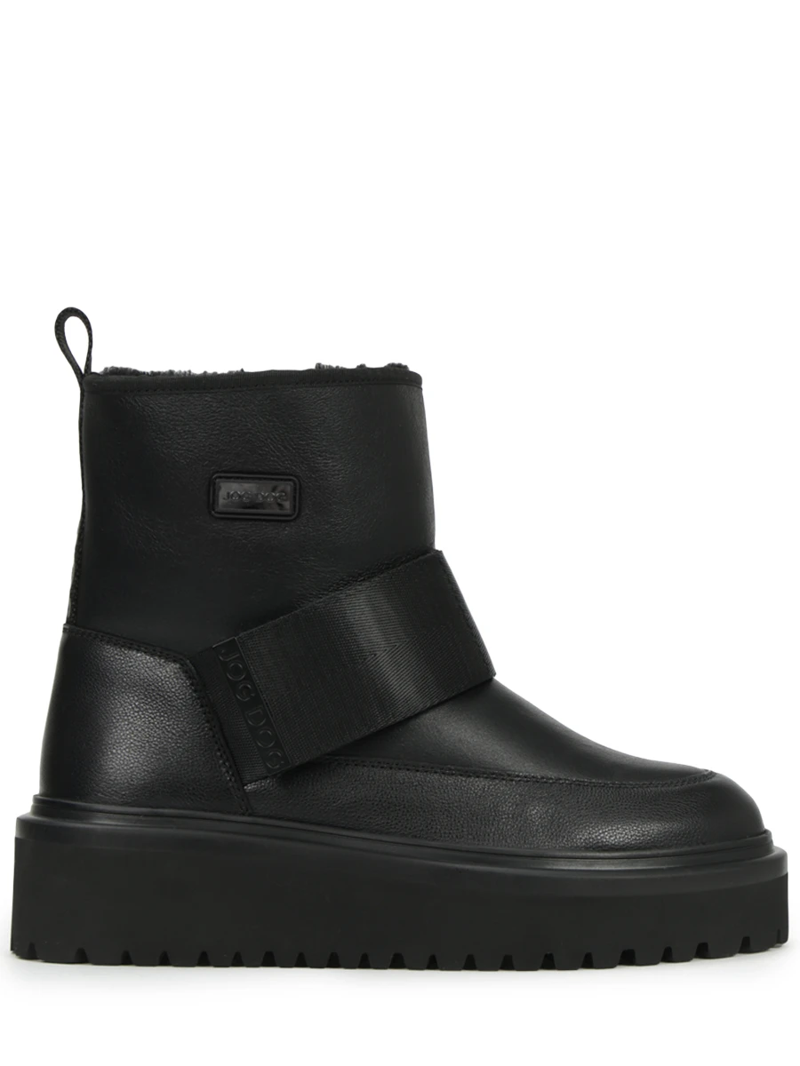 Ботинки кожаные на меху JOG DOG 1202AWDUN2-073, размер 37, цвет черный