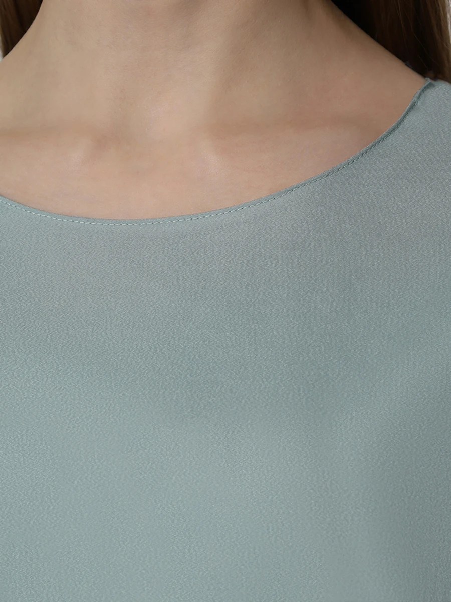 Блуза из вискозы VASSA&CO V246582-2014C52 (170), размер 42, цвет мятный V246582-2014C52 (170) - фото 5