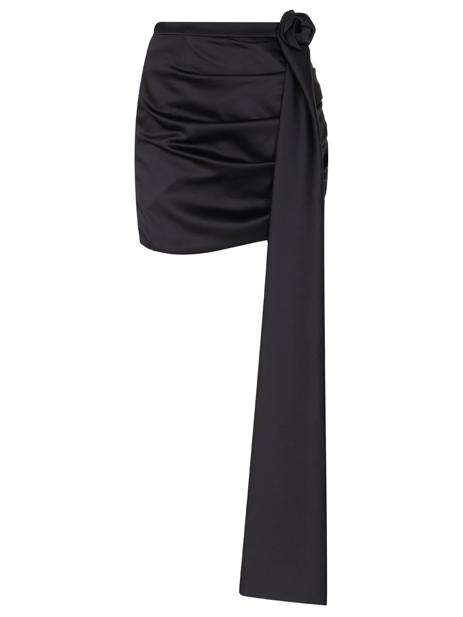 Юбка из вискозы DIANA GAZARYAN 008 Со шлейфом, размер 42, цвет черный