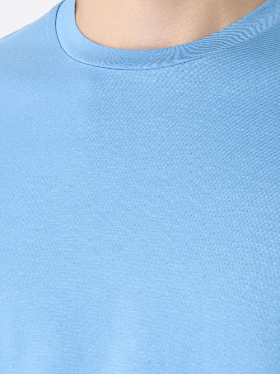

Футболка Slim Fit хлопковая, Голубой, 50468395/495