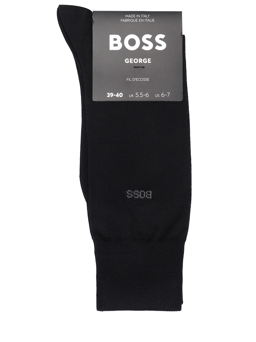 Носки хлопковые George BOSS 50469837/001, размер 39, цвет черный