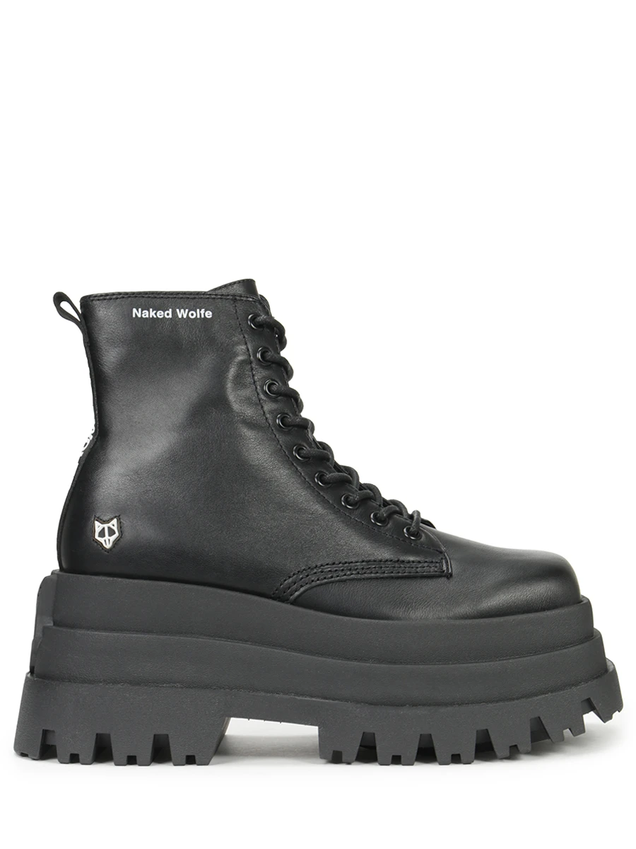Ботинки кожаные NAKED WOLFE SLOANE BLACK BOOTS, размер 38, цвет черный
