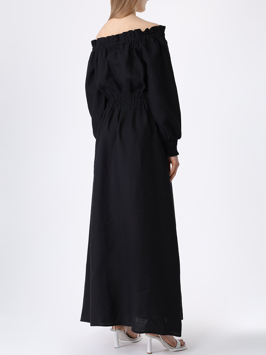 Платье льняное Dante MOEVA DANTE Черный  Фото 3