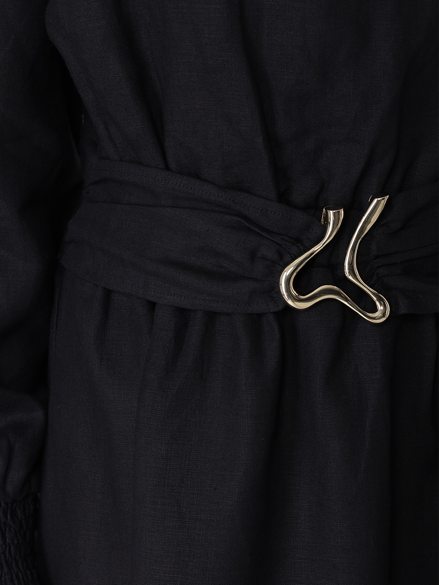 Платье льняное Dante MOEVA DANTE Черный  Фото 5