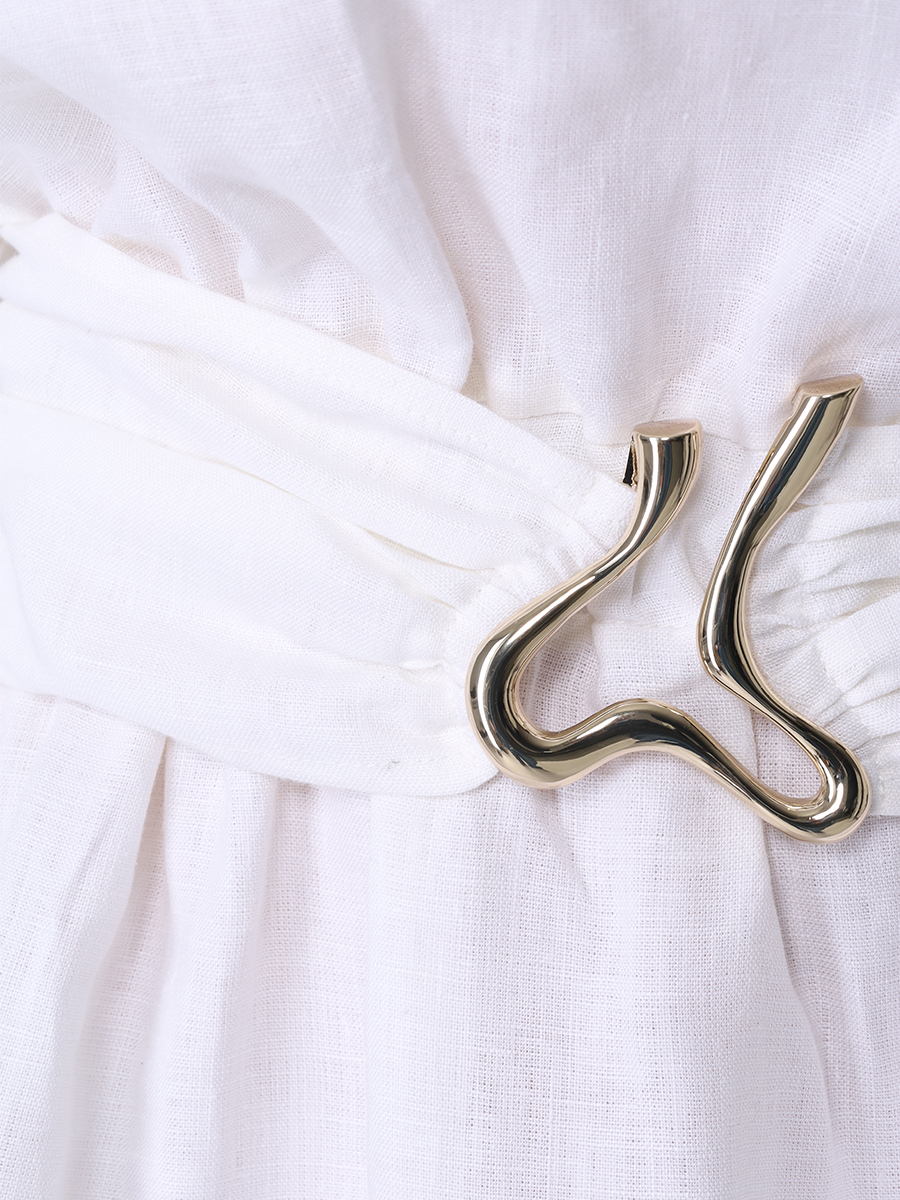 Платье льняное Dante MOEVA DANTE Белый  Фото 5