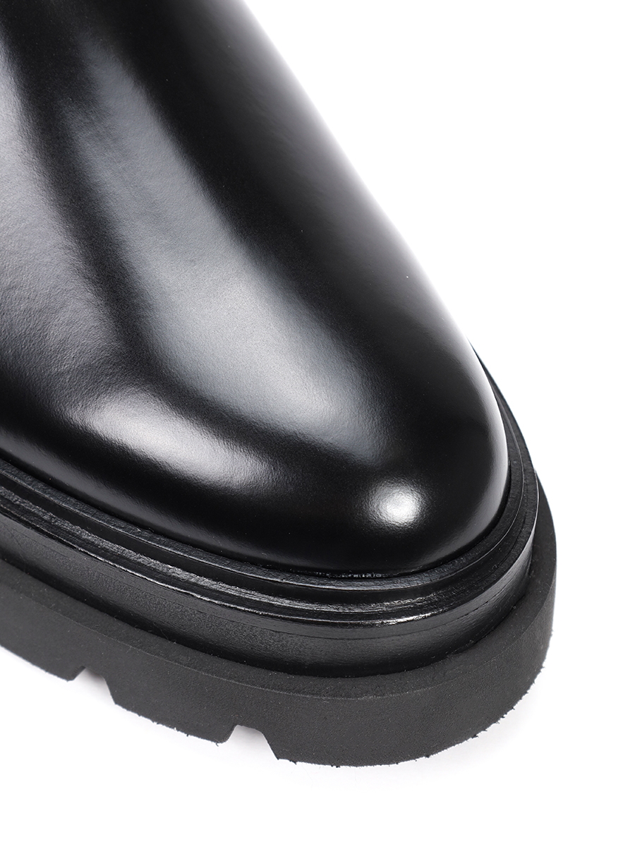 Челси кожаные SANTONI WTEI59524GOMBUDYN01, размер 38.5, цвет черный - фото 5