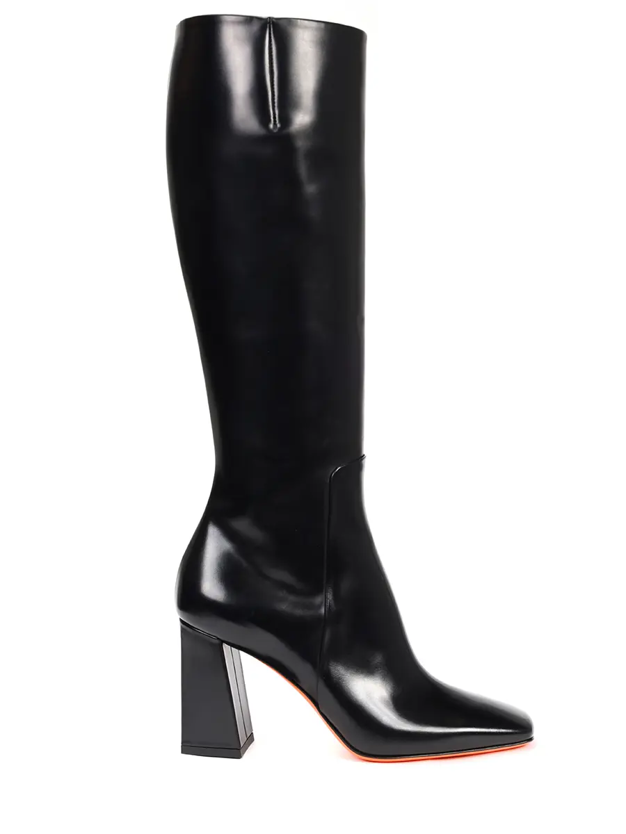 Сапоги кожаные SANTONI WSMP70584HI2BIVLN01 Черный 