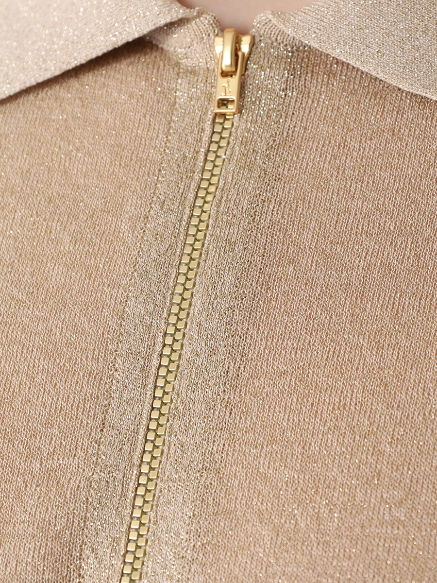 

Поло из вискозы, Золотой, S24.JM082.9000.800