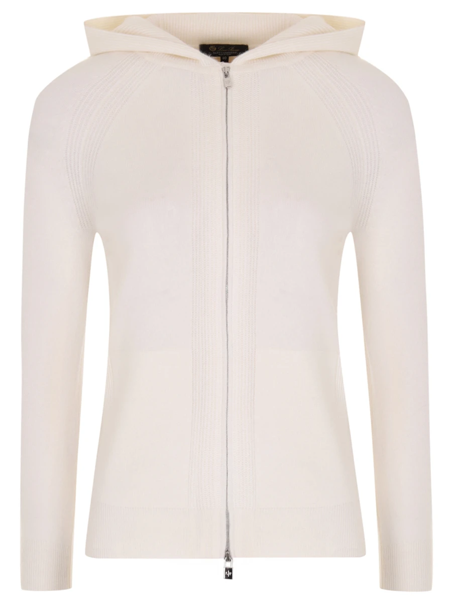Кардиган кашемировый LORO PIANA FAG3599 100B Белый 