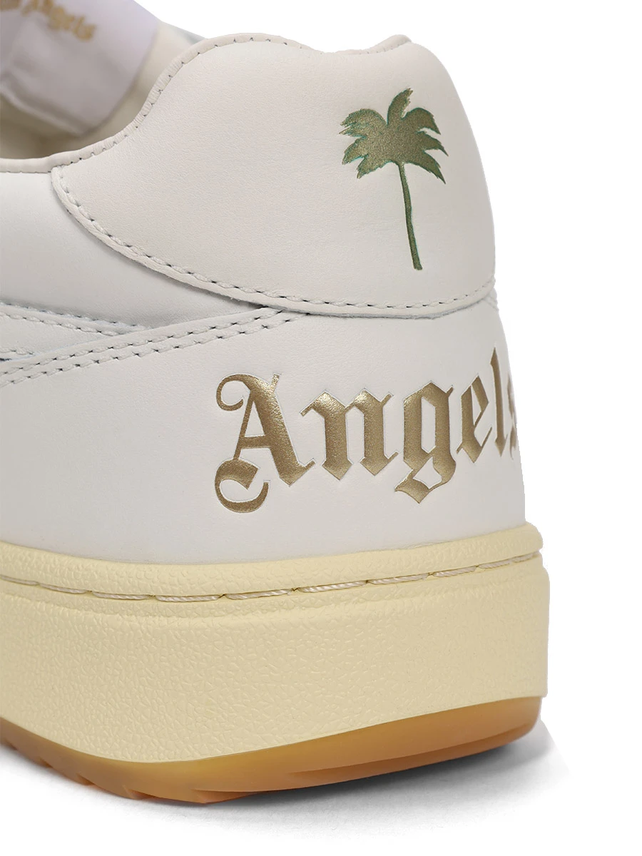 Кеды кожаные University PALM ANGELS PMIA078 E23LEA002 0101 Белый  Фото 5