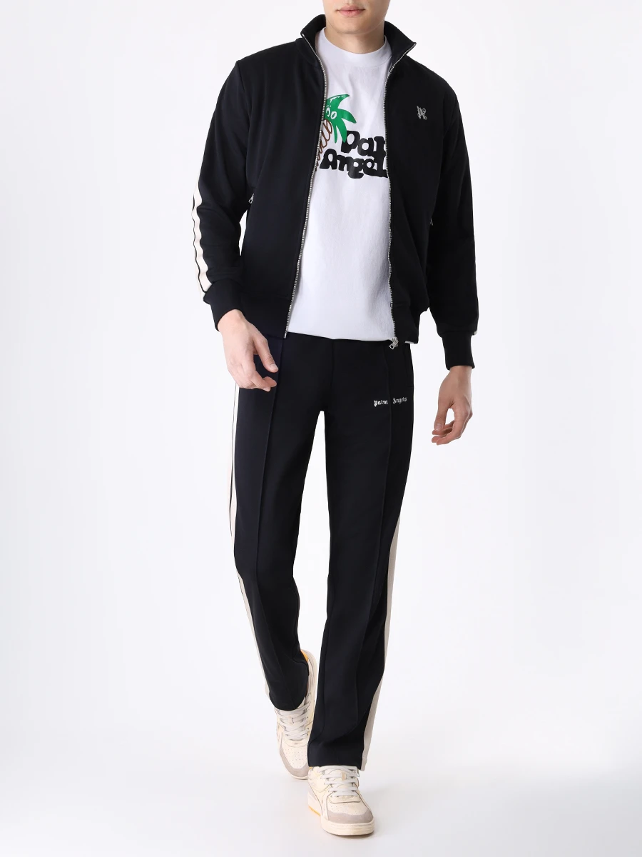 Футболка хлопковая PALM ANGELS PMAA001 E23JER013 0110 Белый  Фото 2