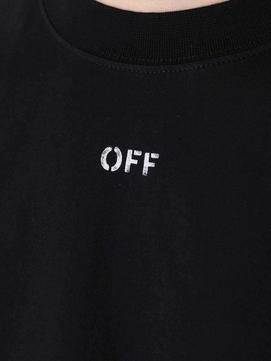 

Футболка хлопковая, Черный, OMAA120F23JER0101001