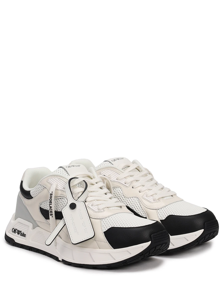 Кроссовки кожаные Kick Off OFF-WHITE OMIA289F23LEA001 0110 Мультиколор  Фото 2