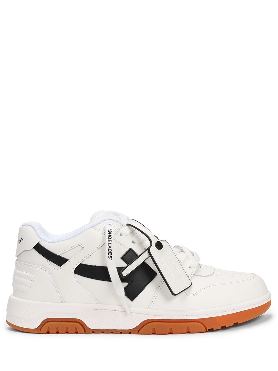 Кеды кожаные Out of Office OFF-WHITE OMIA189F23LEA0030110 Белый 