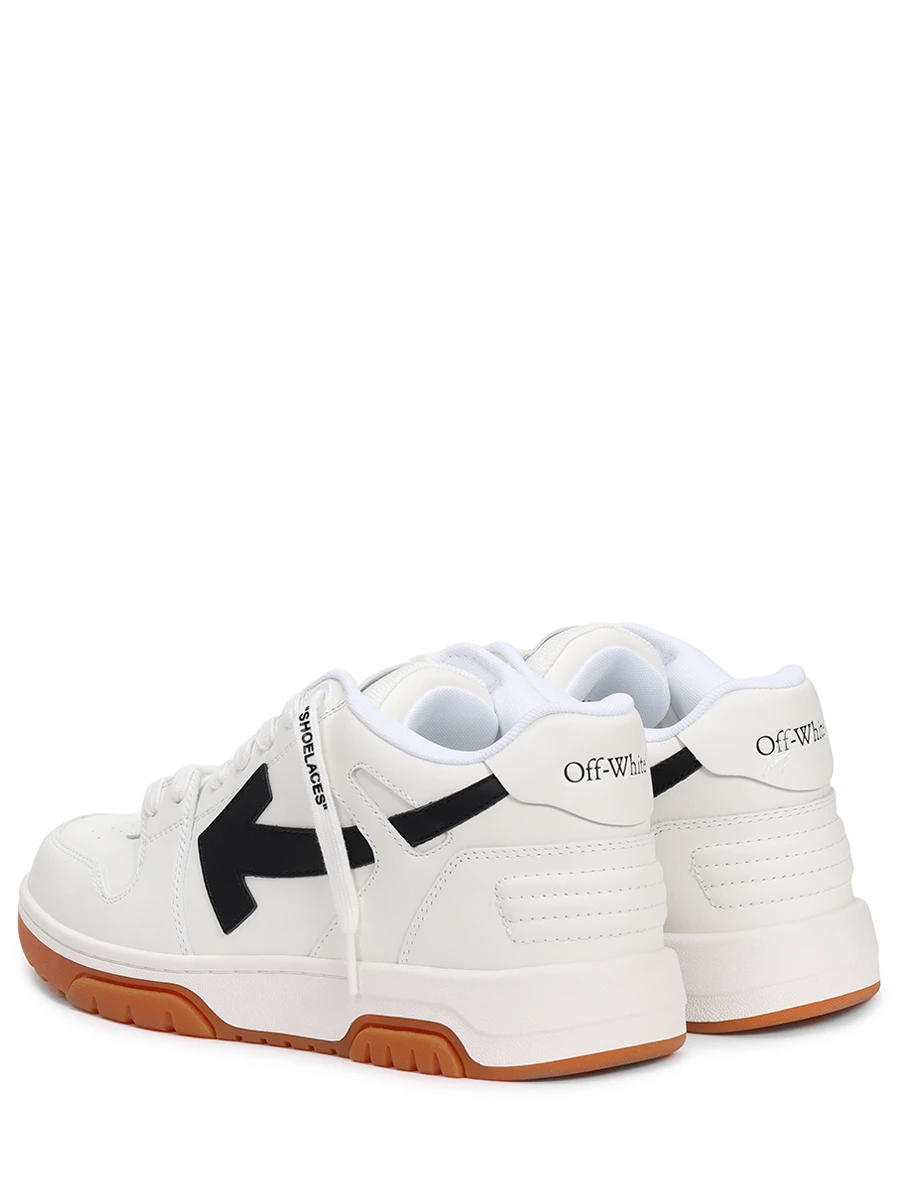 Кеды кожаные Out of Office OFF-WHITE OMIA189F23LEA0030110 Белый  Фото 4