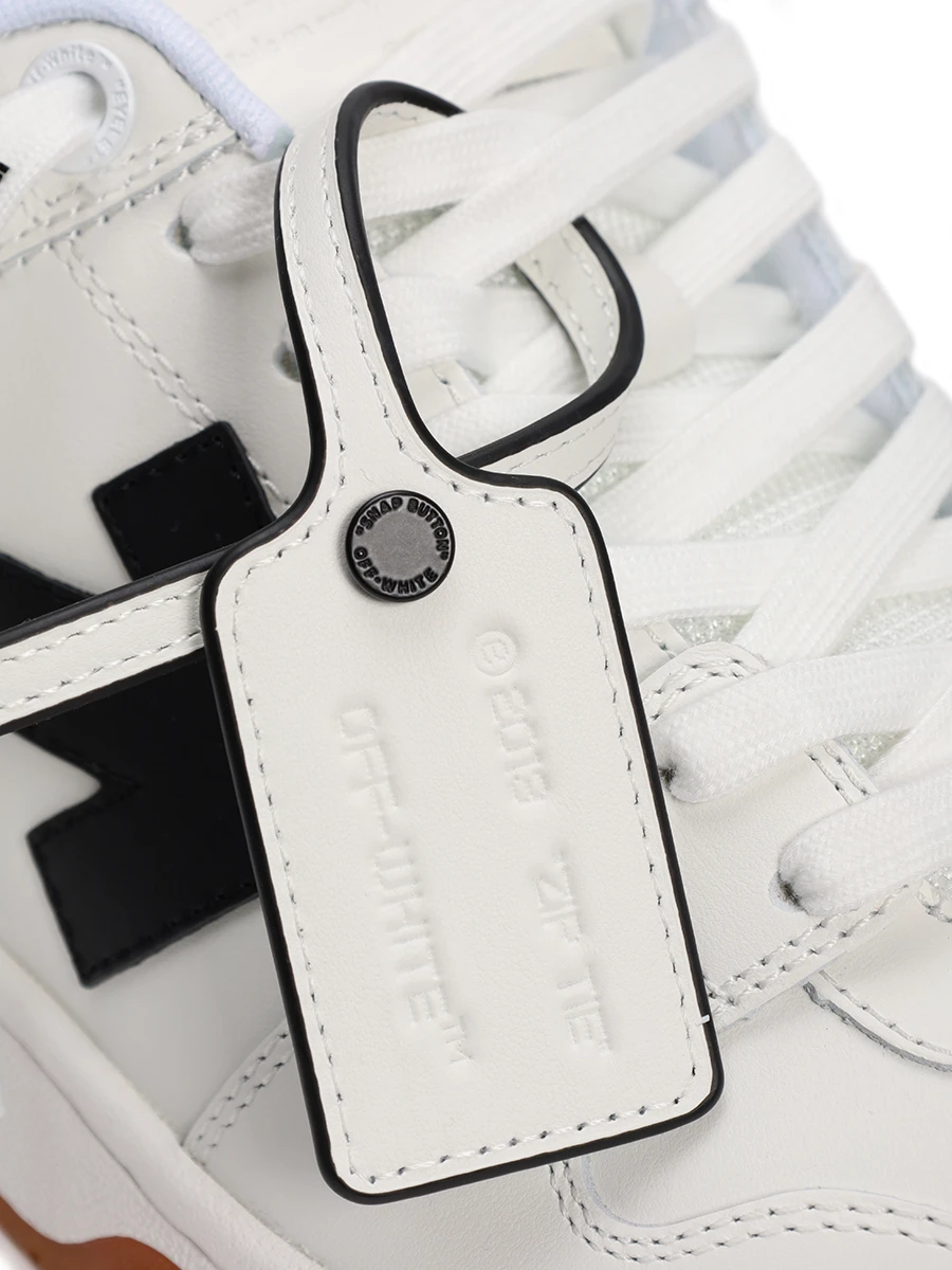 Кеды кожаные Out of Office OFF-WHITE OMIA189F23LEA0030110 Белый  Фото 5