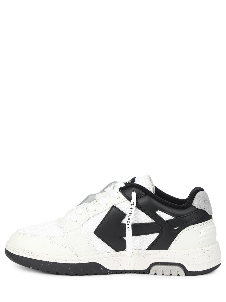 Кеды комбинированные Out of Office OFF-WHITE OMIA243F23LEA0010110 Кремовый  Фото 3