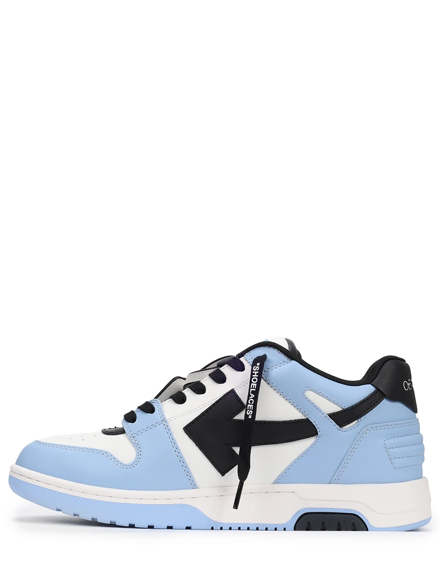 Кеды кожаные Out of Office OFF-WHITE OMIA189F23LEA0084010 Голубой  Фото 3