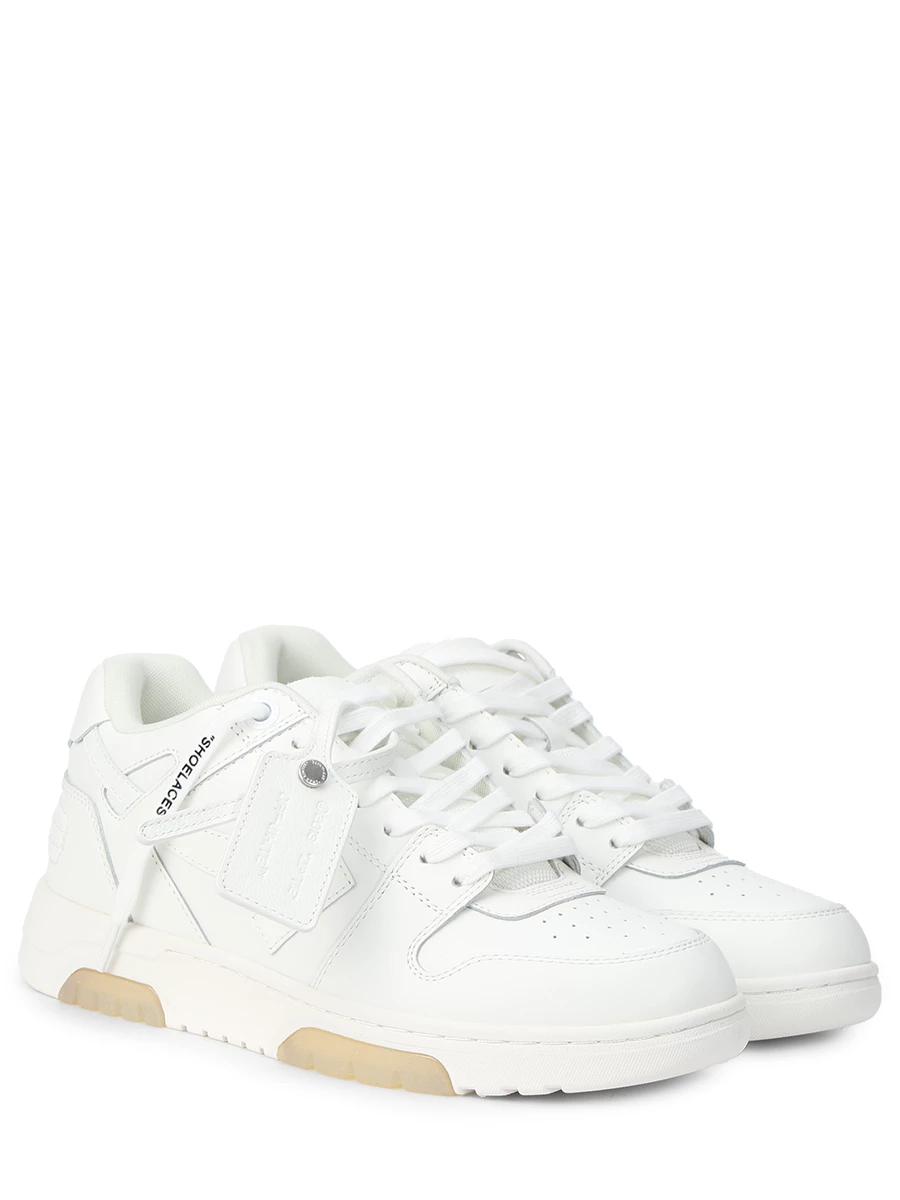 Кеды кожаные Out of Office OFF-WHITE OMIA189C99LEA0040100 Белый  Фото 2