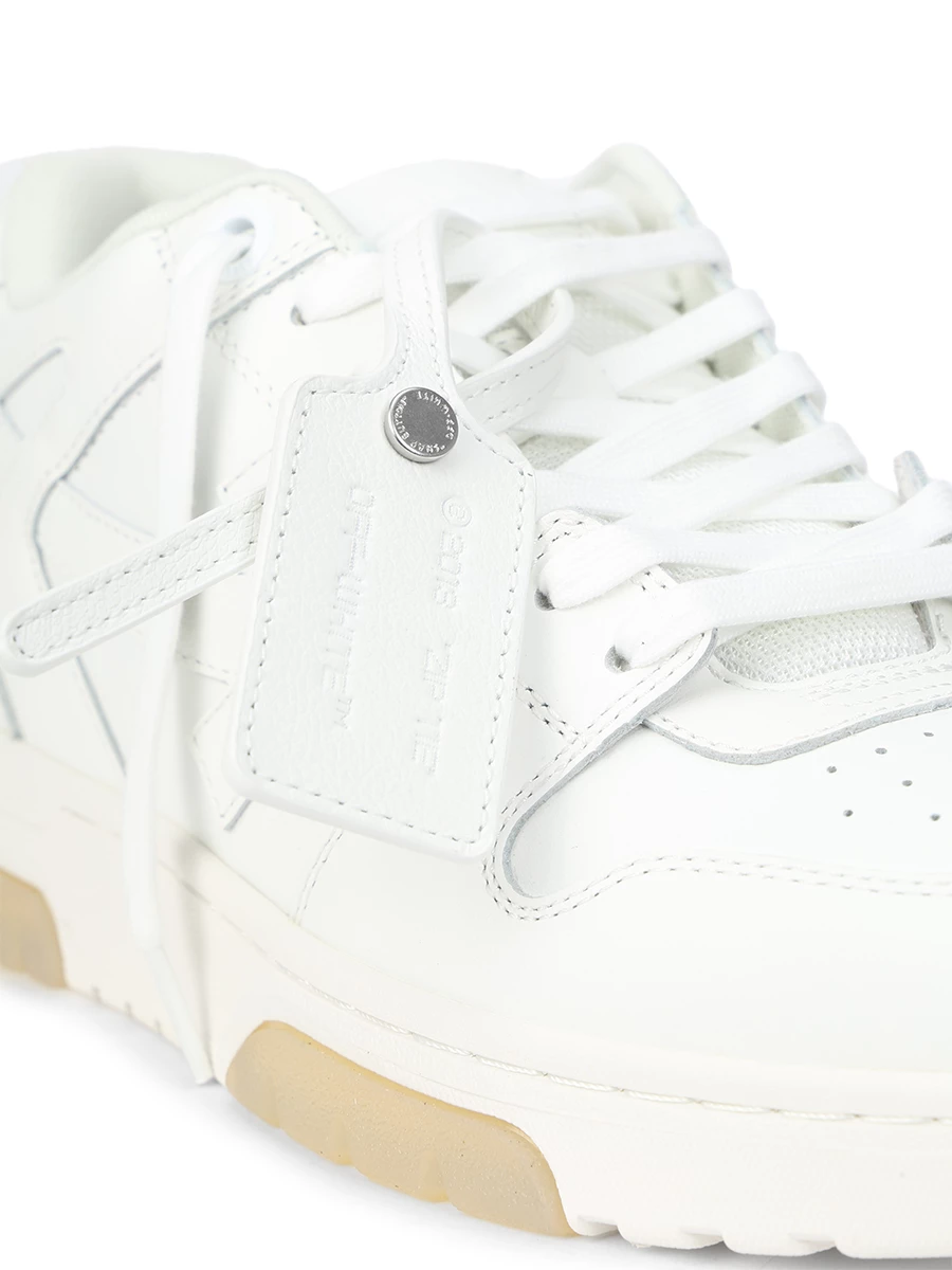 Кеды кожаные Out of Office OFF-WHITE OMIA189C99LEA0040100 Белый  Фото 5