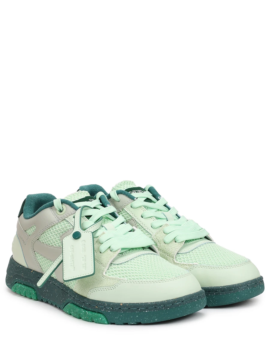 

Кеды комбинированные Out of Office, Зеленый, OMIA243F23LEA0015057