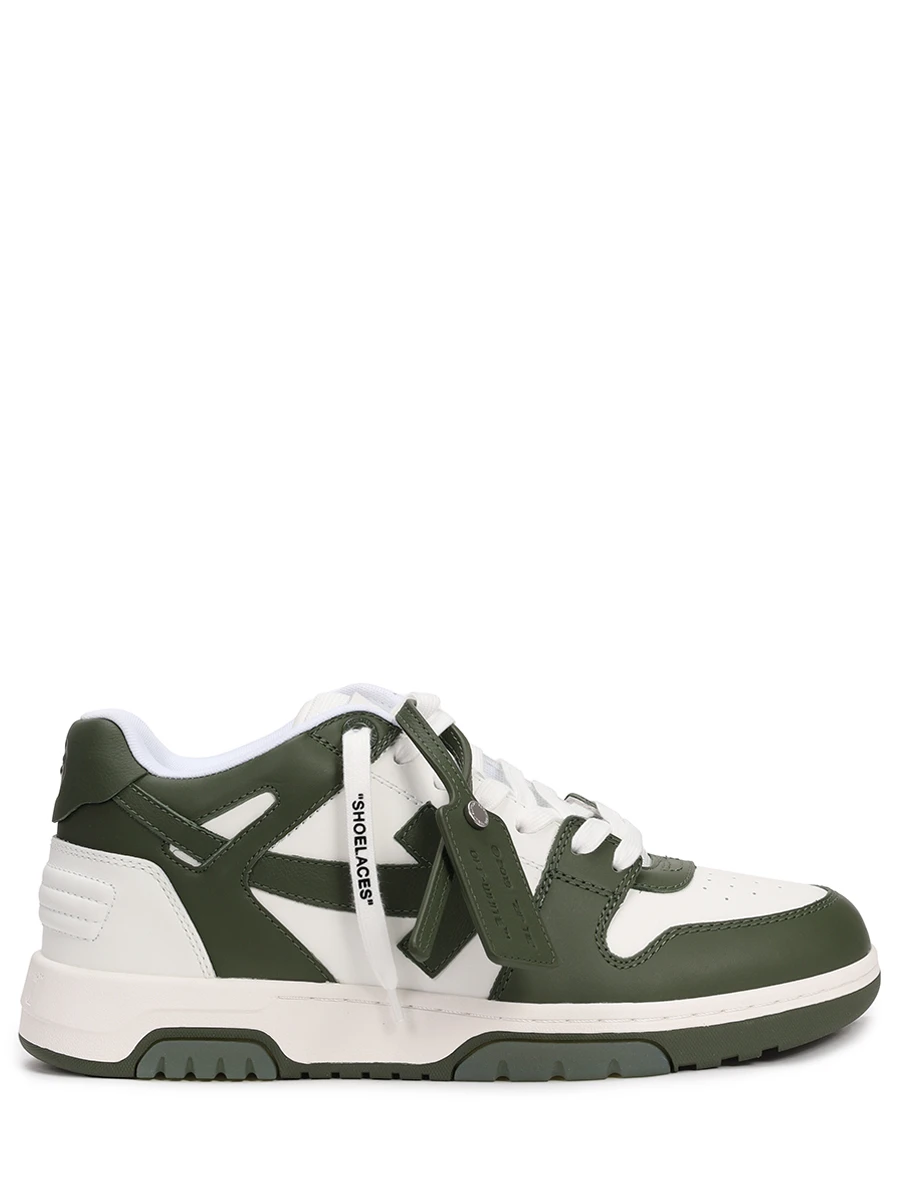 Кеды кожаные Out of Office OFF-WHITE OMIA189S23LEA0015901 Белый 