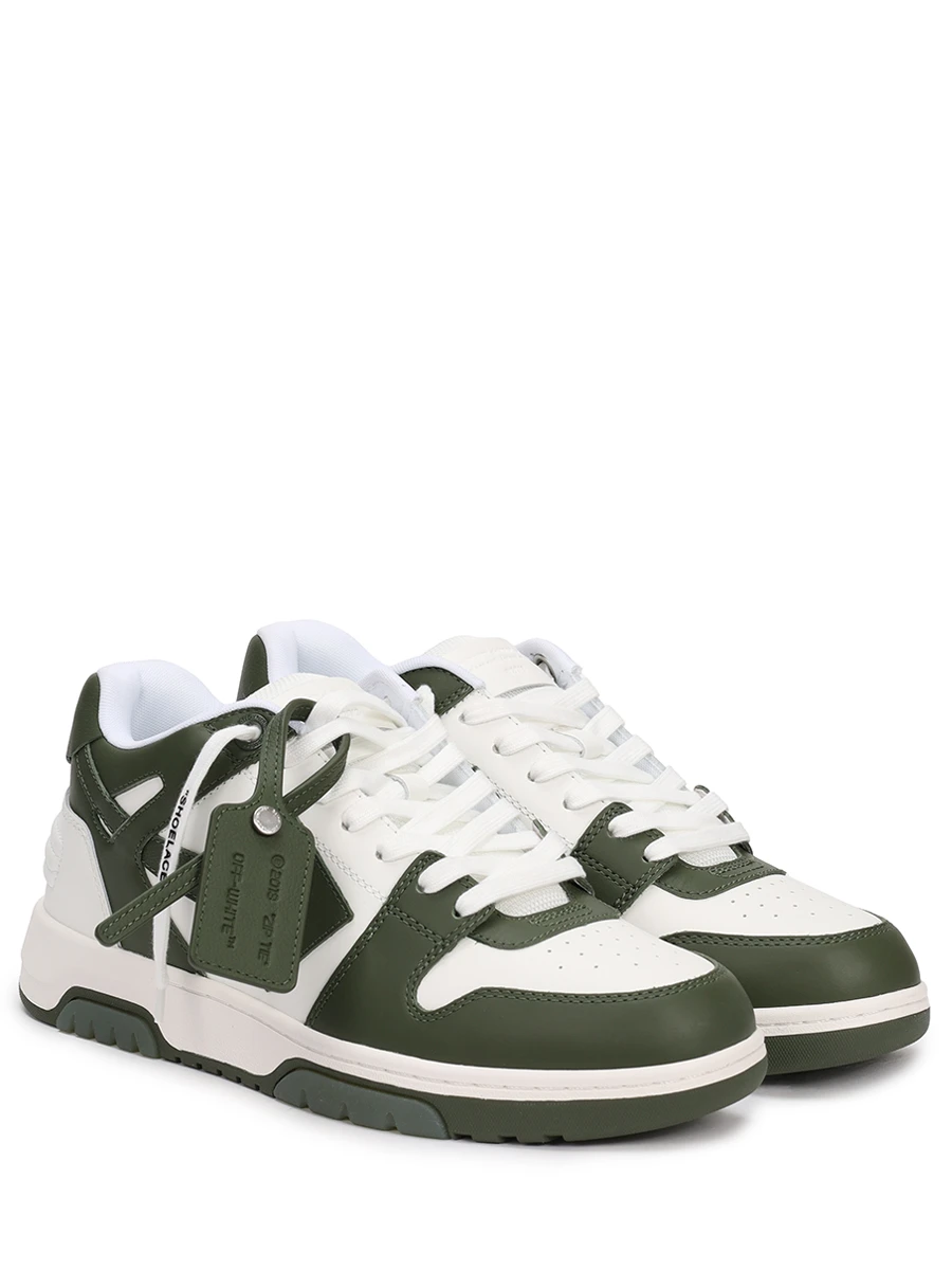 Кеды кожаные Out of Office OFF-WHITE OMIA189S23LEA0015901 Белый  Фото 2