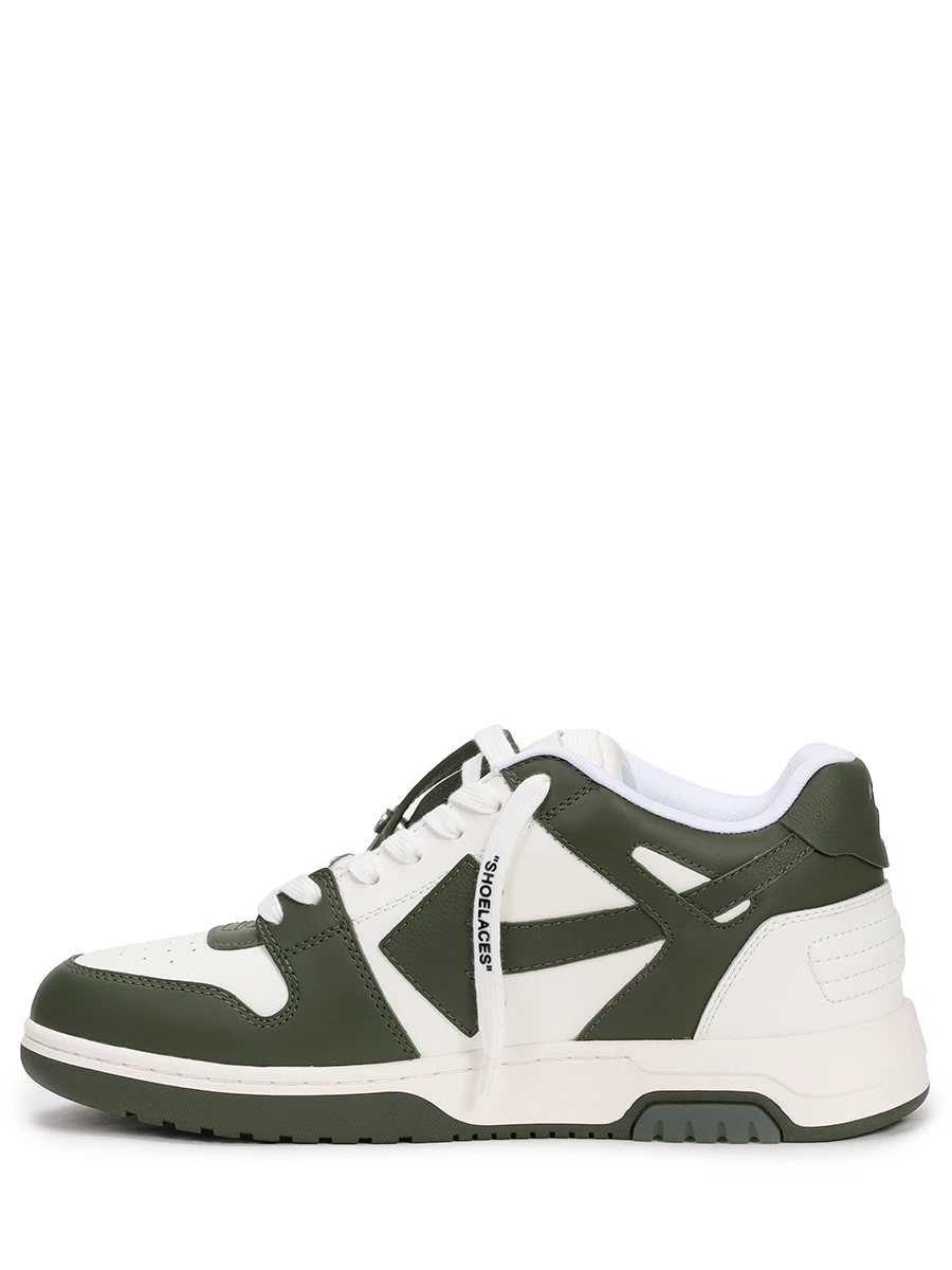 Кеды кожаные Out of Office OFF-WHITE OMIA189S23LEA0015901 Белый  Фото 3
