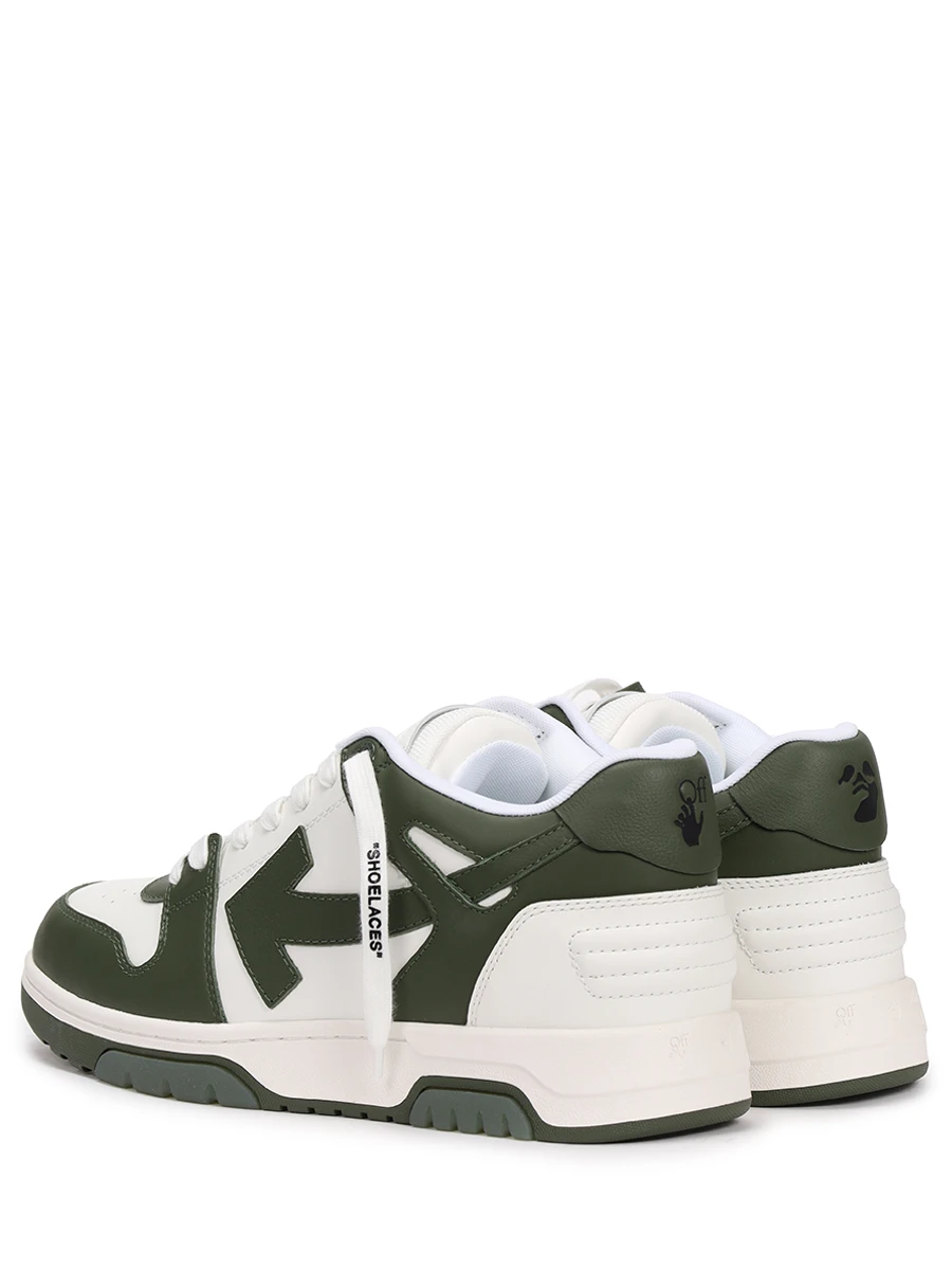 Кеды кожаные Out of Office OFF-WHITE OMIA189S23LEA0015901 Белый  Фото 4