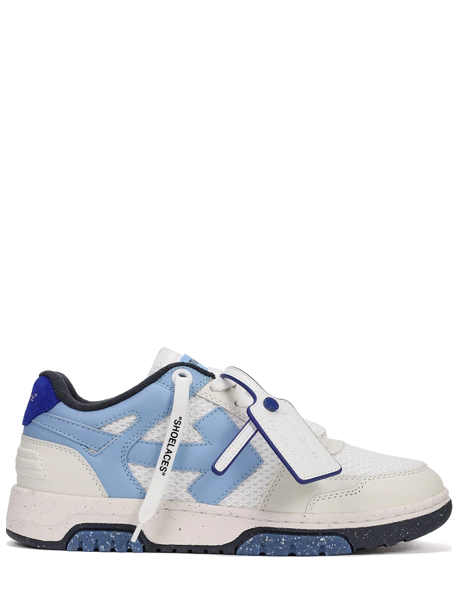 Кеды комбинированные Out of Office OFF-WHITE OMIA243F23LEA0010140 Белый 