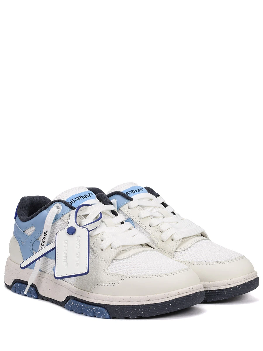 Кеды комбинированные Out of Office OFF-WHITE OMIA243F23LEA0010140 Белый  Фото 2