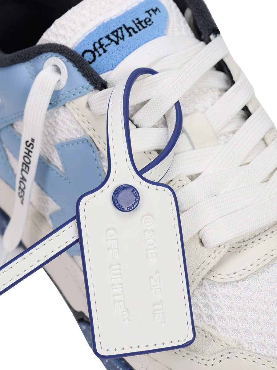 Кеды комбинированные Out of Office OFF-WHITE OMIA243F23LEA0010140 Белый  Фото 5