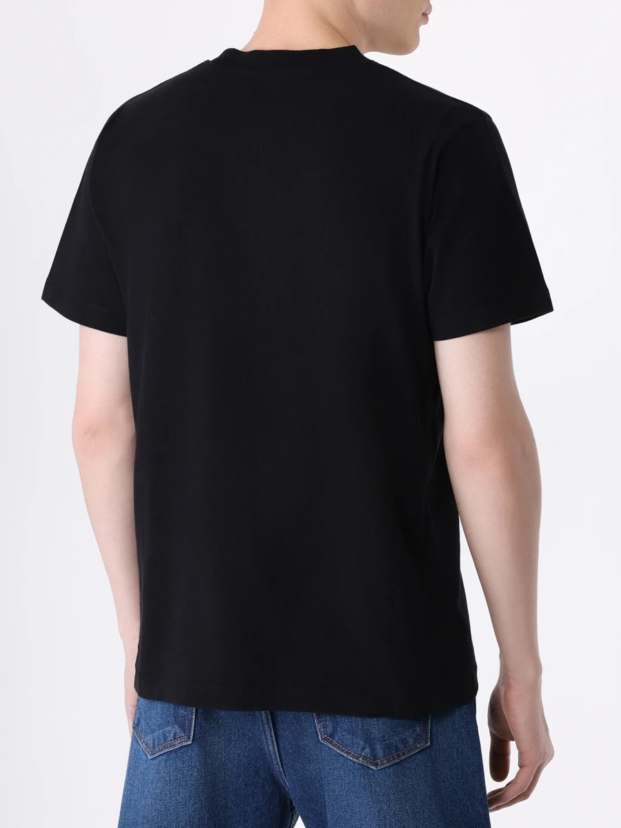 Футболка хлопковая OFF-WHITE OMAA128C99JER0011001 Черный  Фото 3