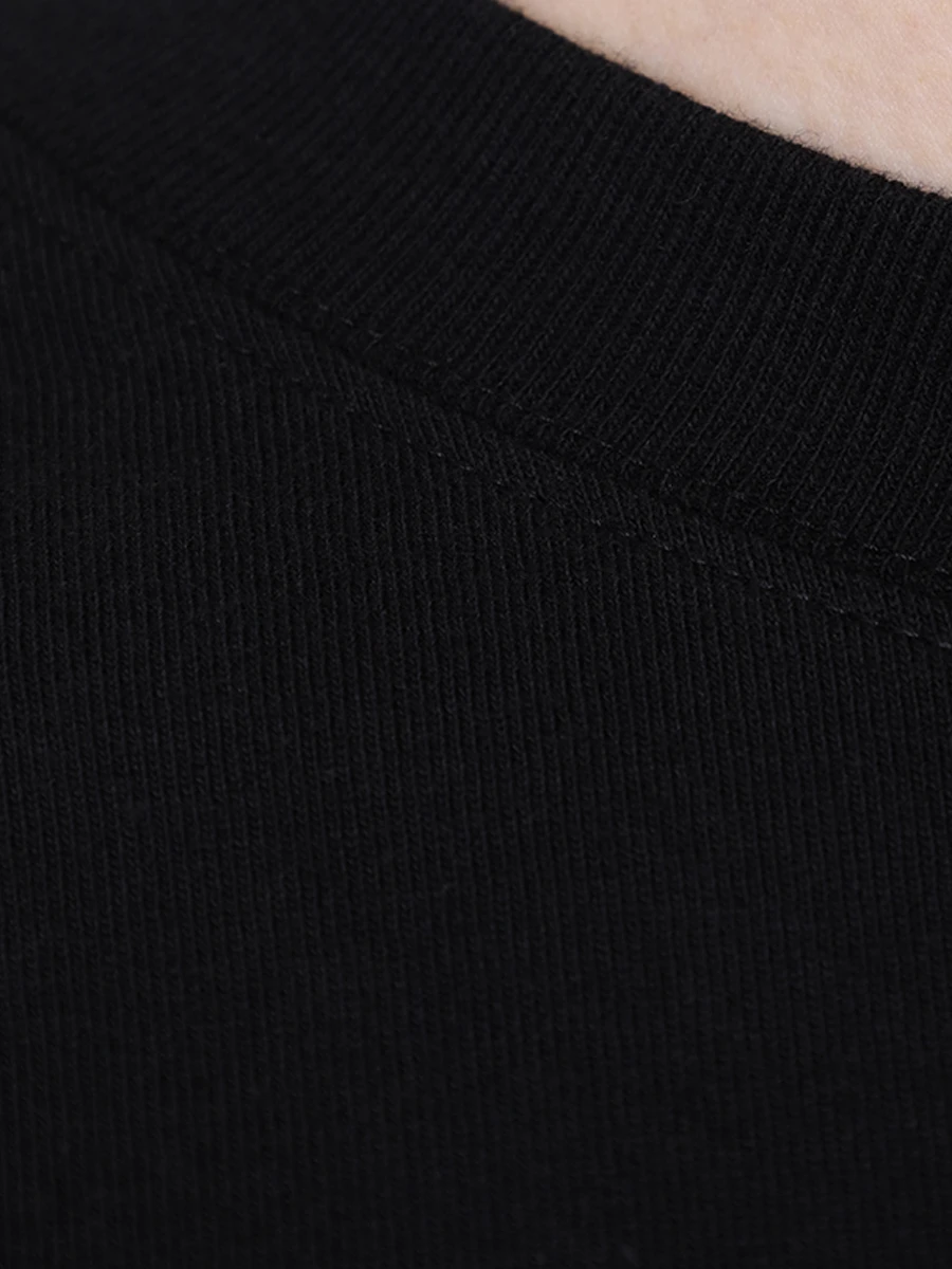 Футболка хлопковая OFF-WHITE OMAA128C99JER0011001 Черный  Фото 6
