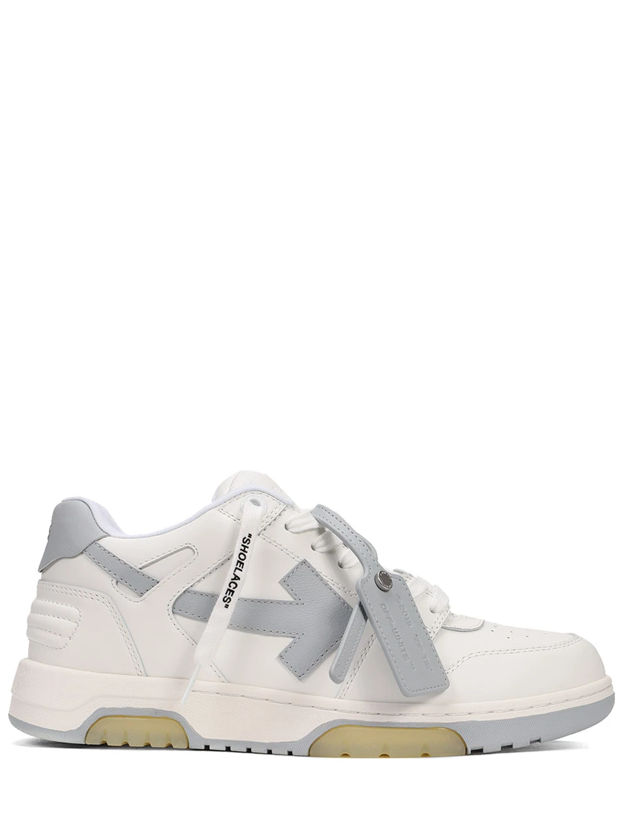 Кеды кожаные Out of Office OFF-WHITE OMIA189C99LEA0040109 Белый 