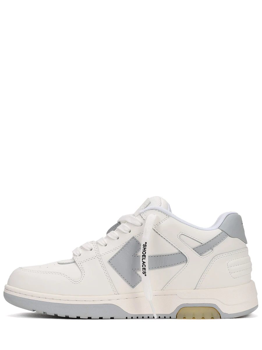 Кеды кожаные Out of Office OFF-WHITE OMIA189C99LEA0040109 Белый  Фото 3