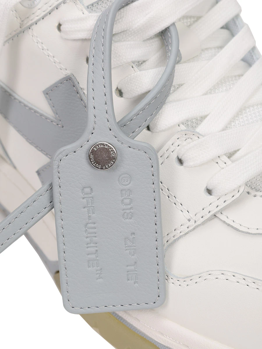 Кеды кожаные Out of Office OFF-WHITE OMIA189C99LEA0040109 Белый  Фото 5