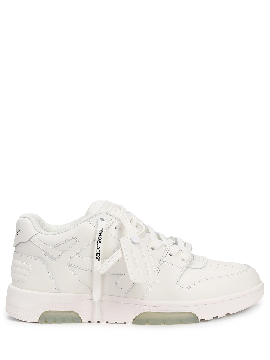 Кеды кожаные Out of Office OFF-WHITE OMIA189C99LEA0060100 Белый 