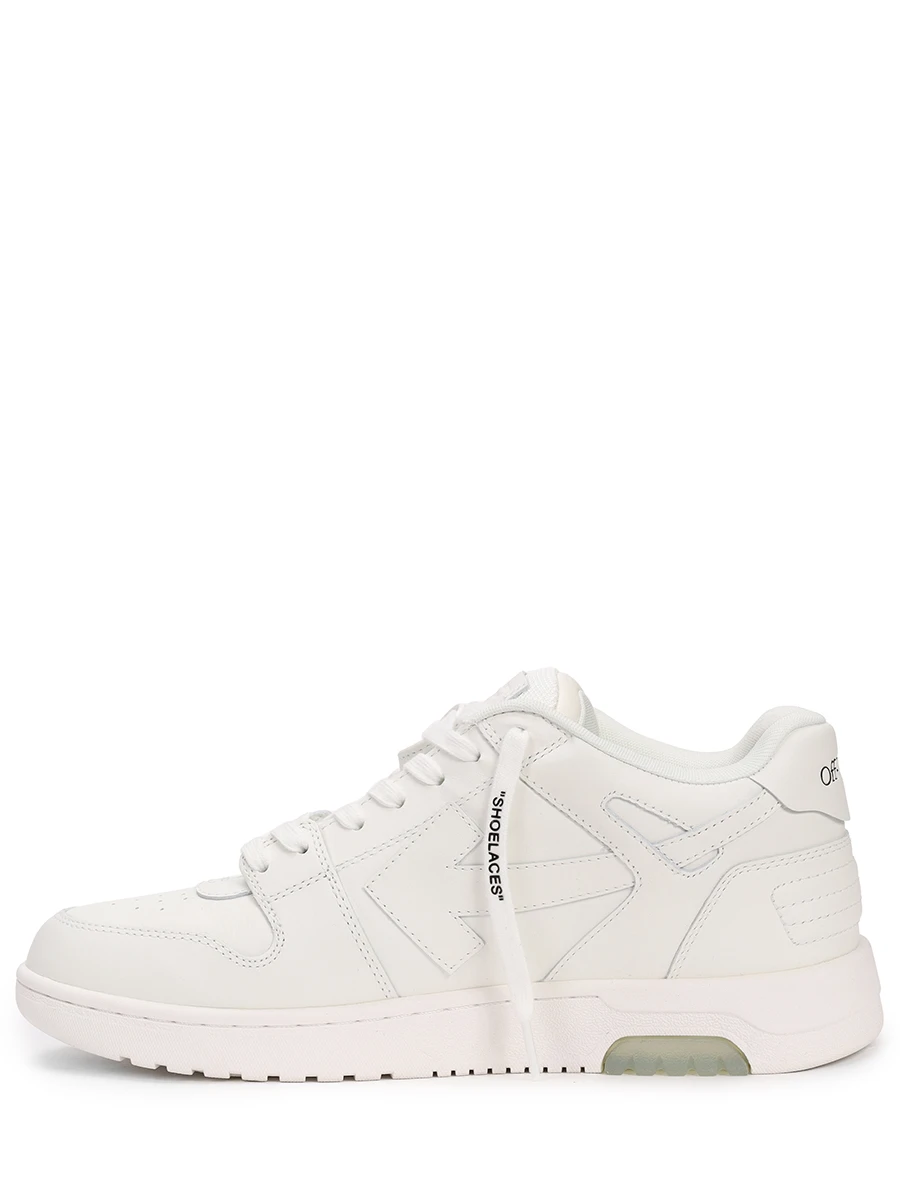 Кеды кожаные Out of Office OFF-WHITE OMIA189C99LEA0060100 Белый  Фото 3