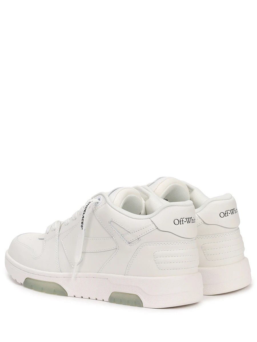 Кеды кожаные Out of Office OFF-WHITE OMIA189C99LEA0060100 Белый  Фото 4