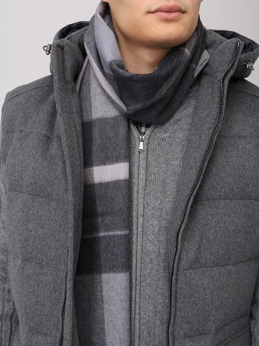 Шарф кашемировый CESARE GATTI Шарф Темно- Серый  Фото 2