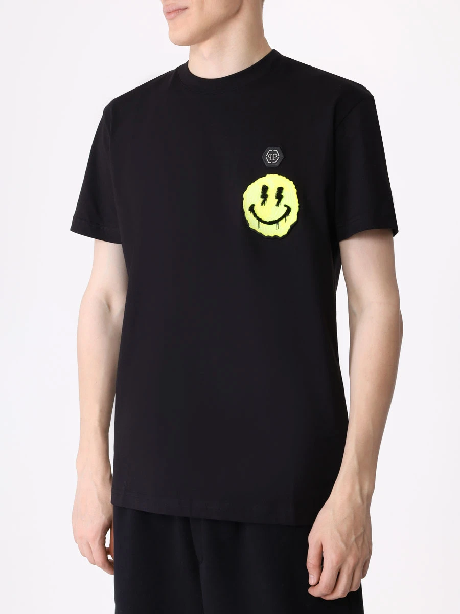 Футболка хлопковая PHILIPP PLEIN MTK6974/02 Черный  Фото 4