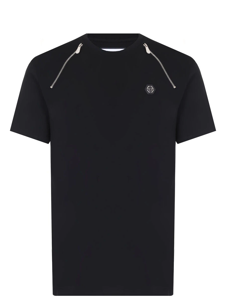 Футболка хлопковая PHILIPP PLEIN MTK6862/02 Черный 