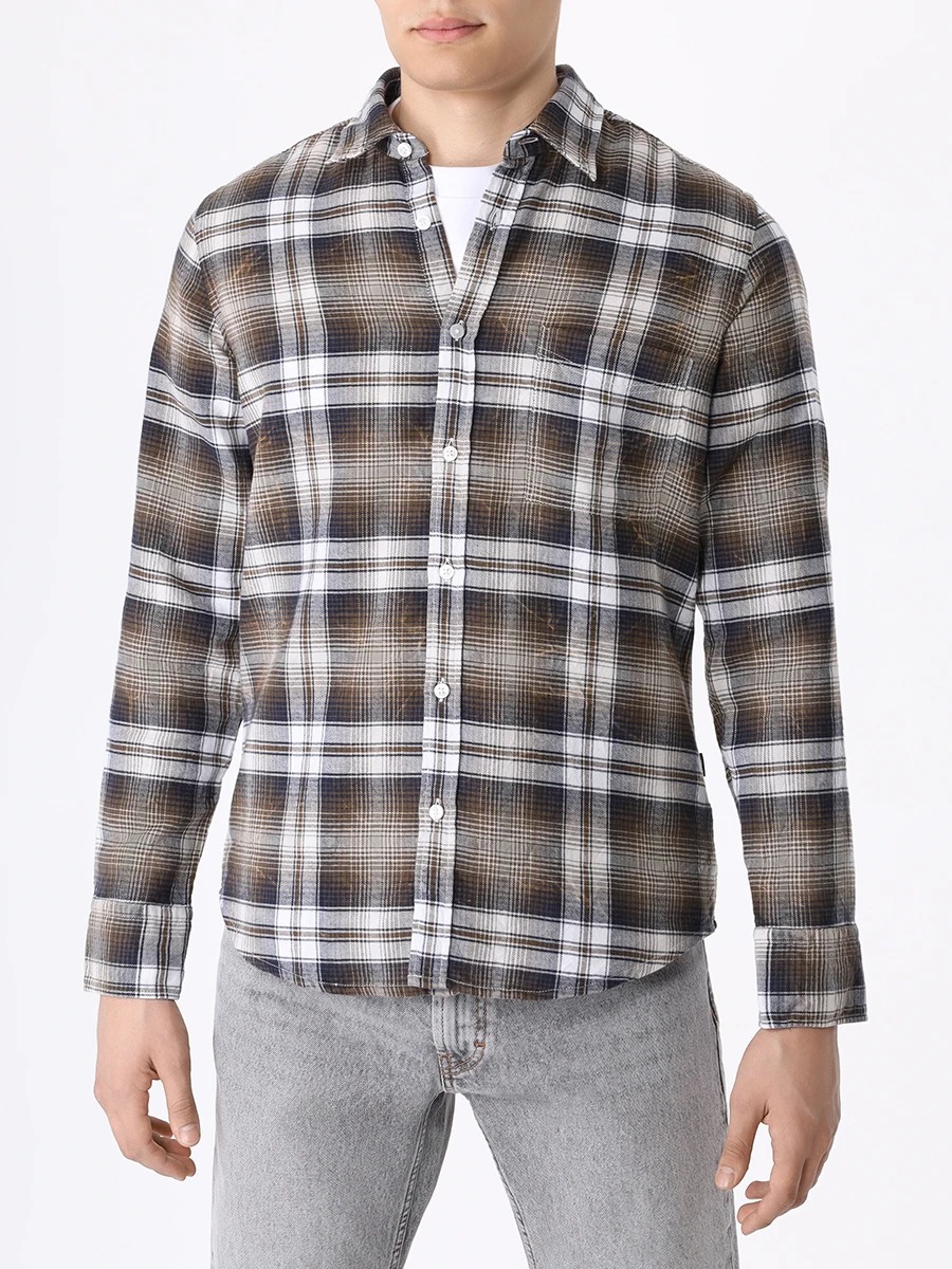 

Рубашка Regular Fit хлопковая, Белый, 50505508/369